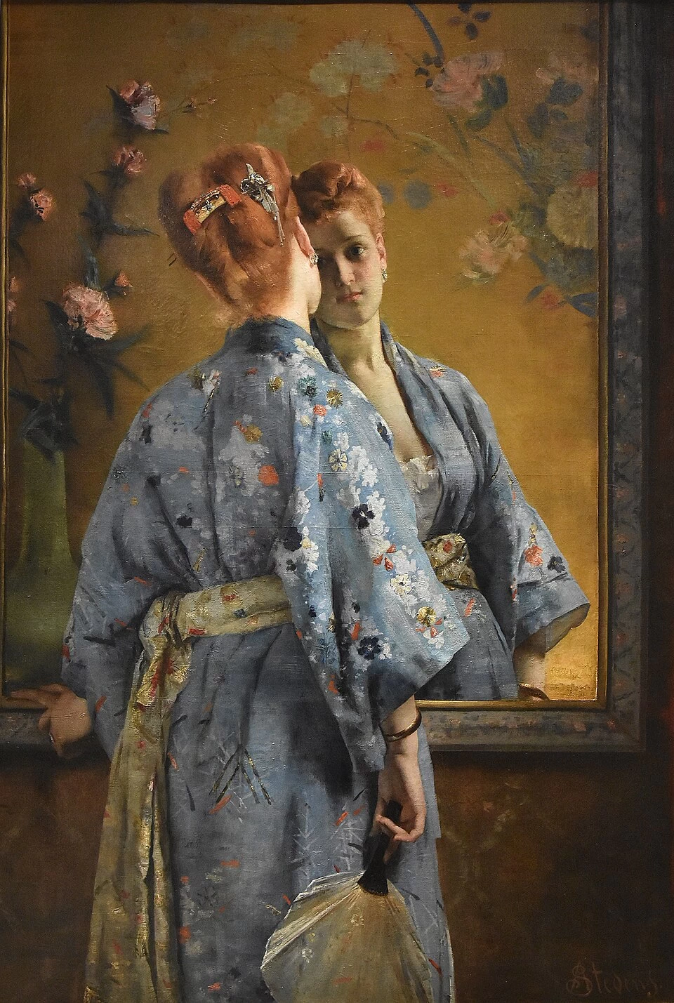 Alfred Émile Stevens - La parigina giapponese, La Boverie Luik